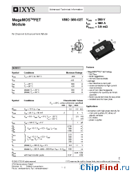 Datasheet VMO580-02T manufacturer IXYS