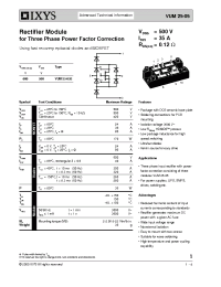 Datasheet VUM25-05E manufacturer IXYS