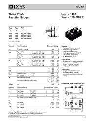 Datasheet VUO105-14NO7 manufacturer IXYS