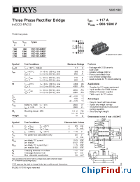 Datasheet VUO122-08NO7 manufacturer IXYS