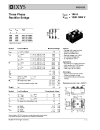 Datasheet VUO125-16NO7 manufacturer IXYS