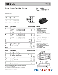 Datasheet VUO28 manufacturer IXYS