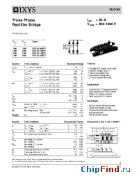 Datasheet VUO85-16NO7 manufacturer IXYS