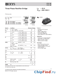 Datasheet VVZ39-12HO7 manufacturer IXYS
