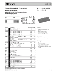 Datasheet VVZB120-12IO1 manufacturer IXYS