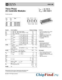 Datasheet VWO140-08IO1 manufacturer IXYS