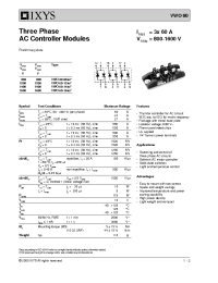 Datasheet VWO60-14IO7 manufacturer IXYS