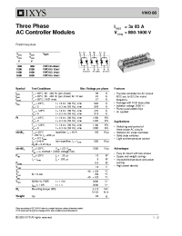 Datasheet VWO85-12IO1 manufacturer IXYS