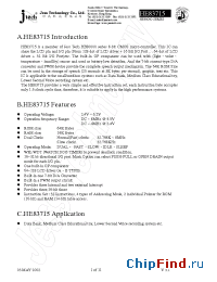 Datasheet HE83715 manufacturer JTech