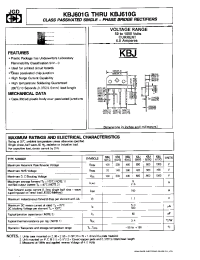 Datasheet KBJ601G manufacturer JGD