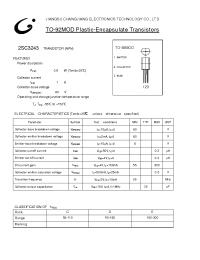 Datasheet 2SC3243 manufacturer Jiangsu