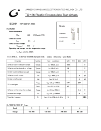 Datasheet BD034-TO-126 manufacturer Jiangsu