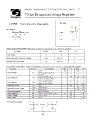 Datasheet CJ7905 manufacturer Jiangsu
