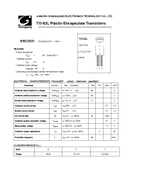 Datasheet KSC2331 manufacturer Jiangsu