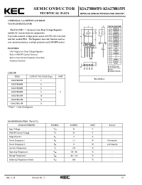 Datasheet 278R12 manufacturer KEC