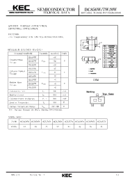 Datasheet BC858W manufacturer KEC