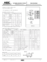 Datasheet BC859 manufacturer KEC