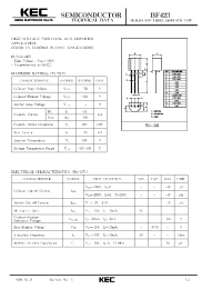Datasheet BF423 manufacturer KEC