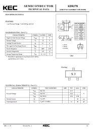 Datasheet KDR378 manufacturer KEC