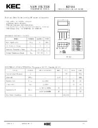 Datasheet KF444 manufacturer KEC
