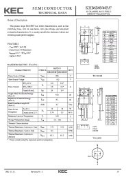 Datasheet KHB6D0N40P manufacturer KEC