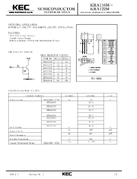 Datasheet KRA117M manufacturer KEC