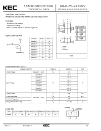 Datasheet KRA320V manufacturer KEC