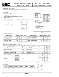 Datasheet KRA561U manufacturer KEC
