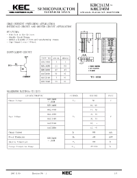 Datasheet KRC243M manufacturer KEC