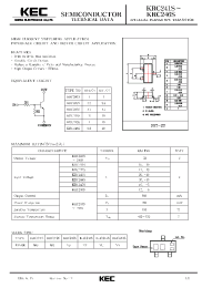 Datasheet KRC245S manufacturer KEC