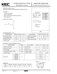 Datasheet KRC414E manufacturer KEC