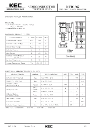 Datasheet KTB1367 manufacturer KEC