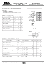 Datasheet MMBTA55 manufacturer KEC