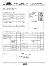Datasheet MMBTA64 manufacturer KEC
