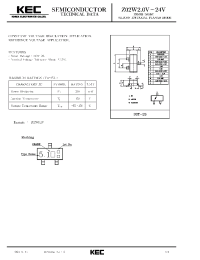Datasheet Z02W62V manufacturer KEC