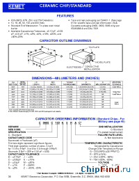 Datasheet C0603C103B1VAC manufacturer Kemet