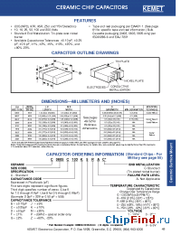 Datasheet C0805C393J5RAC manufacturer Kemet