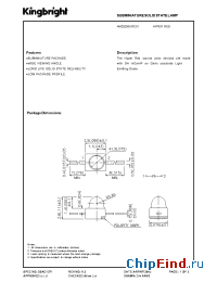 Datasheet AM2520SURC01 manufacturer Kingbright