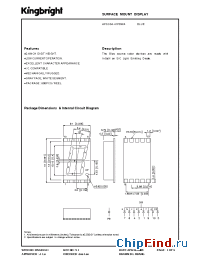Datasheet APSC04-41PBWA manufacturer Kingbright