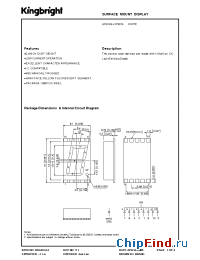 Datasheet APSC04-41PWFA manufacturer Kingbright