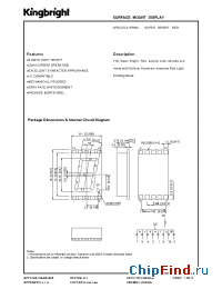 Datasheet APSC04-41SRWA manufacturer Kingbright