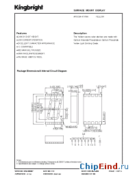 Datasheet APSC04-41YWA manufacturer Kingbright