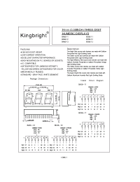 Datasheet BA56-11 manufacturer Kingbright