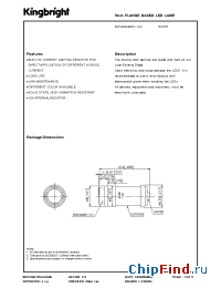 Datasheet BLFA054MWC-12V manufacturer Kingbright