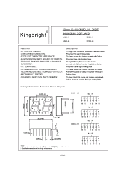 Datasheet DC04-11HWA manufacturer Kingbright