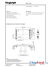 Datasheet GLP003/1608SURC manufacturer Kingbright