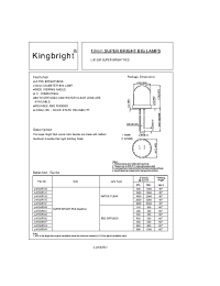Datasheet L-813SRC-B manufacturer Kingbright