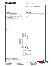Datasheet W53BT22.86/SRD manufacturer Kingbright