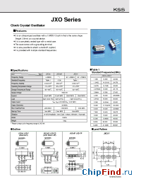 Datasheet JXO-5A manufacturer Kyocera Kinseki