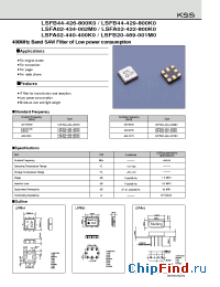 Datasheet LSFA02-434-002M0 manufacturer Kyocera Kinseki